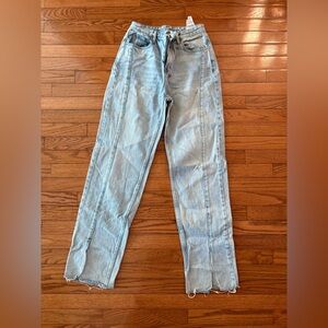 AGOLDE Light Blue Denim High-Rise Jeans